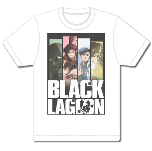 Black Lagoon - Line Up Mens T-Shirt Size L, an officially licensed Black Lagoon product at B.A. Toys.