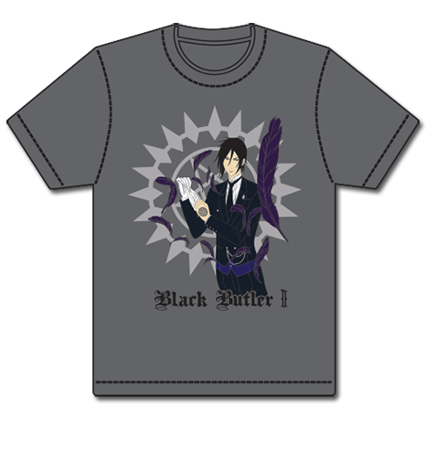 Black Butler 2 - Sebastian Revealing Seal Mens T-Shirt L, an officially licensed product in our Black Butler T-Shirts department.