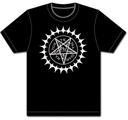 Black Butler - Pentagram Mens T-Shirt L, an officially licensed Black Butler product at B.A. Toys.