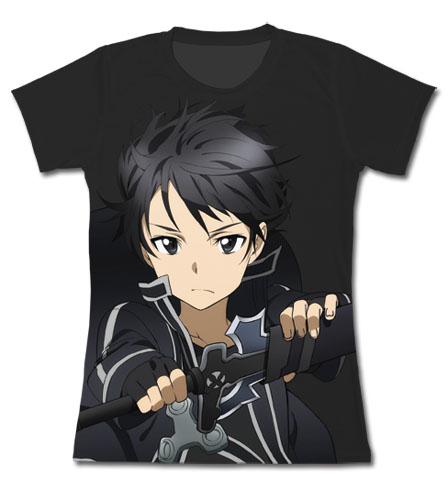 Sword Art Online - Kirito Battle Ready Jrs. T-Shirt L, an officially licensed product in our Sword Art Online T-Shirts department.