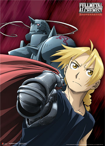 Fullmetal Alchemist Brotherhood The Elric Brothers Wallscroll, an officially licensed product in our Fullmetal Alchemist Wall Scroll Posters department.