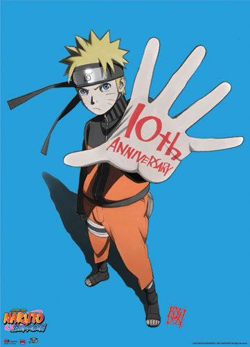 Naruto Shippuden Naruto 10Th Anniversary Wallscroll, an officially licensed product in our Naruto Shippuden Wall Scroll Posters department.