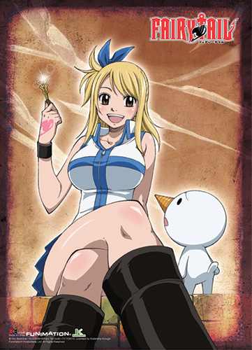 Fairy Tail Lucky Wallscroll, an officially licensed product in our Fairy Tail Wall Scroll Posters department.