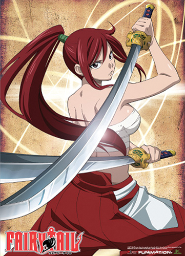 Fairy Tail Erza Wall Scroll, an officially licensed product in our Fairy Tail Wall Scroll Posters department.