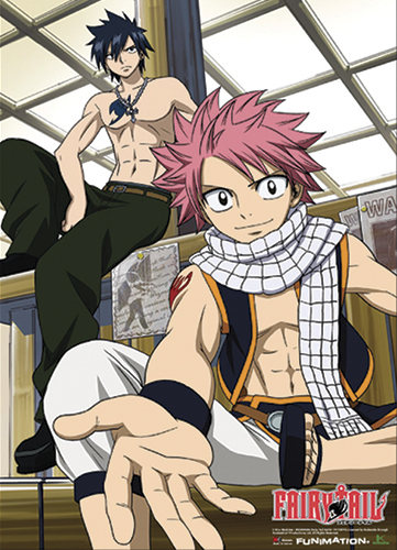 Fairy Tail - Natsu Helping Hand Wall Scroll, an officially licensed product in our Fairy Tail Wall Scroll Posters department.