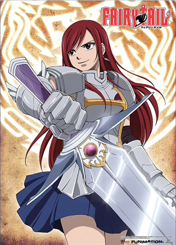 Fairy Tail Erza With A Sword Wallscroll, an officially licensed product in our Fairy Tail Wall Scroll Posters department.