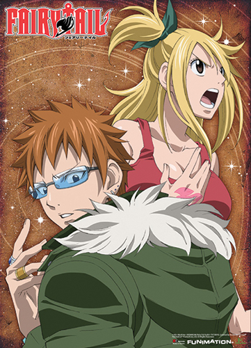 Fairy Tail Lucy & Loke Wallscroll, an officially licensed product in our Fairy Tail Wall Scroll Posters department.