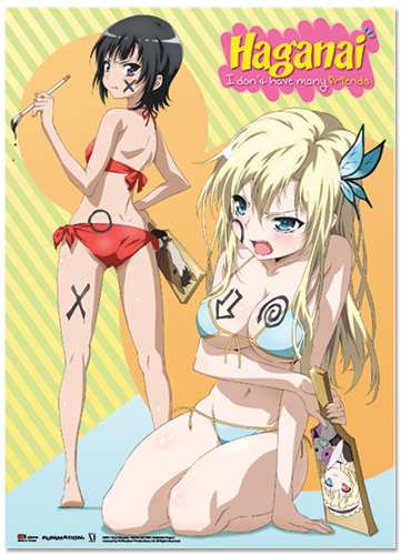 Haganai Bikini Girls Wallscroll, an officially licensed product in our Haganai Wall Scroll Posters department.