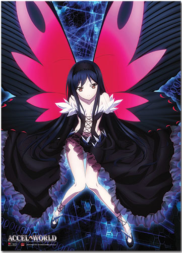 Accel World Kuroyukihime Wallscroll, an officially licensed Accel World product at B.A. Toys.