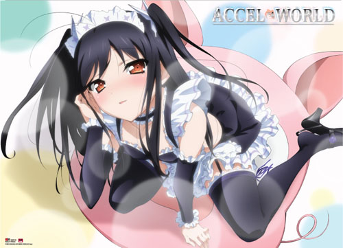 Accel World - Kuroyukihime Maid Wall Scroll, an officially licensed product in our Accel World Wall Scroll Posters department.