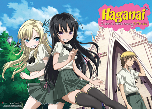 Haganai - Angry Sena And Yozora With Kodaka Wallscroll, an officially licensed product in our Haganai Wall Scroll Posters department.