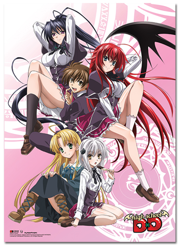 High School Dxd - Keyart Wallscroll, an officially licensed product in our High School Dxd Wall Scroll Posters department.