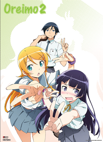 Oreimo 2 Kyosuke, Kirino, Ruri Wallscroll, an officially licensed product in our Oreimo Wall Scroll Posters department.