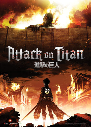Attack On Titan - Key Art Wallscroll, an officially licensed product in our Attack On Titan Wall Scroll Posters department.