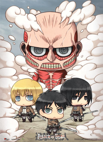 Attack On Titan - Sd Group Wallscroll, an officially licensed product in our Attack On Titan Wall Scroll Posters department.