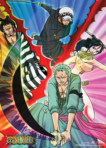 One Piece - Swordsmen Wall Scroll, an officially licensed product in our One Piece Wall Scroll Posters department.