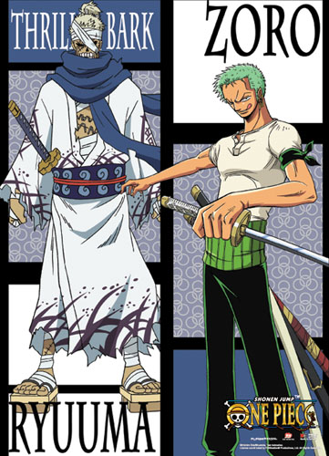 One Piece - Zoro Vs Ryuuma Wallscroll, an officially licensed product in our One Piece Wall Scroll Posters department.