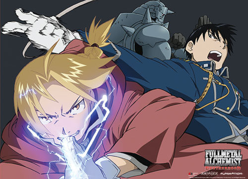 Fullmetal Alchemist Brotherhood - Group 2 Wallscroll, an officially licensed product in our Fullmetal Alchemist Wall Scroll Posters department.