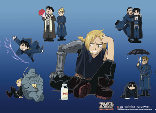 Fullmetal Alchemist Brotherhood - Fma Group 8 Wallscroll, an officially licensed product in our Fullmetal Alchemist Wall Scroll Posters department.
