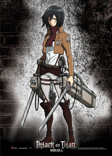 Attack On Titan - Mikasa Wallscroll, an officially licensed product in our Attack On Titan Wall Scroll Posters department.
