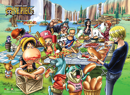 One Piece - Picnic Wall Scroll, an officially licensed product in our One Piece Wall Scroll Posters department.