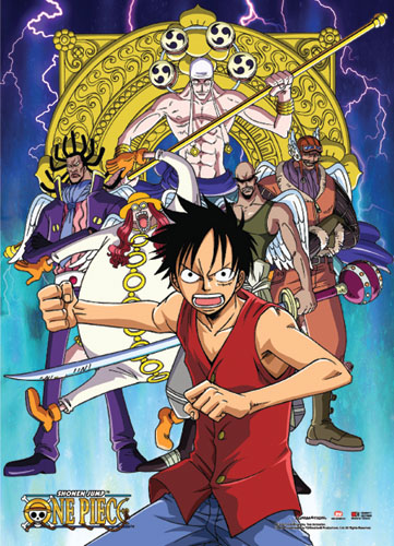 One Piece - Luffy Vs Enel's Warriors Wallscroll, an officially licensed product in our One Piece Wall Scroll Posters department.