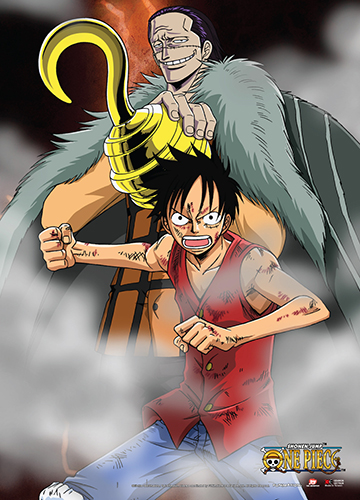 One Piece - Luffy Vs Crocodile Wall Scroll, an officially licensed product in our One Piece Wall Scroll Posters department.