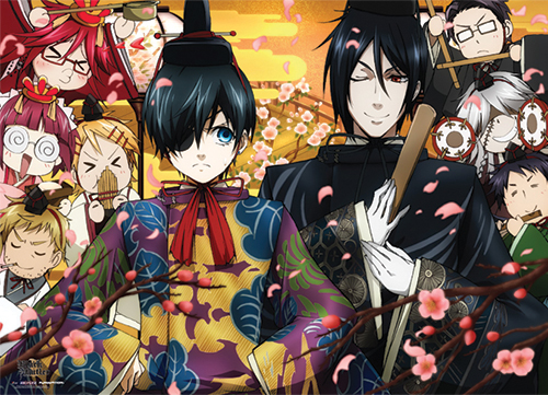 Black Butler 2 - Traditional Group Wall Scroll, an officially licensed Black Butler product at B.A. Toys.