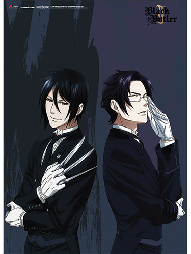 Black Butler 2 - Sebastian And Claude Wall Scroll, an officially licensed Black Butler product at B.A. Toys.