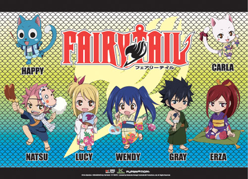 Fairy Tail - Sd Group 3 Wallscroll, an officially licensed product in our Fairy Tail Wall Scroll Posters department.