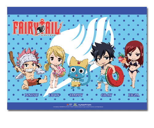 Fairy Tail - Sd Group 5 Wallscroll, an officially licensed product in our Fairy Tail Wall Scroll Posters department.