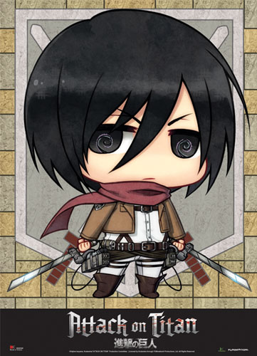 Attack On Titan - Sd Mikasa Wallscroll, an officially licensed product in our Attack On Titan Wall Scroll Posters department.
