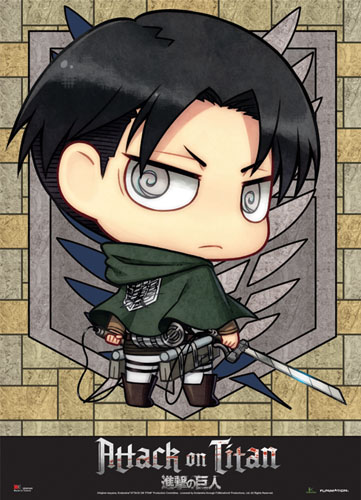 Attack On Titan - Sd Levi Wallscroll, an officially licensed product in our Attack On Titan Wall Scroll Posters department.