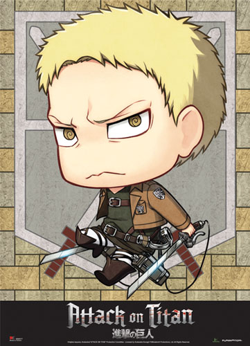 Attack On Titan - Sd Reiner Wallscroll, an officially licensed product in our Attack On Titan Wall Scroll Posters department.