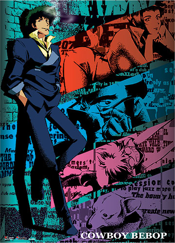 Cowboy Bebop - Spike Smoking Wallscroll, an officially licensed product in our Cowboy Bebop Wall Scroll Posters department.