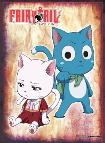 Fairy Tail - Happy & Carla Wall Scroll, an officially licensed product in our Fairy Tail Wall Scroll Posters department.