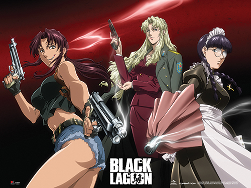 Black Lagoon - Revy, Balalaika & Roberta Wall Scroll, an officially licensed product in our Black Lagoon Wall Scroll Posters department.