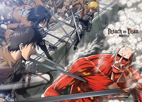 Attack On Titan - Group Special Edition Wallscroll, an officially licensed product in our Attack On Titan Wall Scroll Posters department.