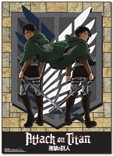 Attack On Titan - Eren & Levi Special Edition Wallscroll, an officially licensed product in our Attack On Titan Wall Scroll Posters department.