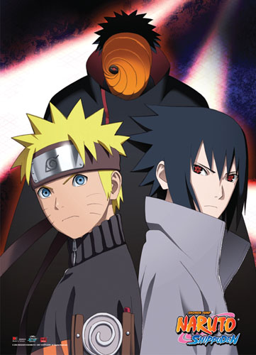 Naruto Shippuden - Tobi, Naruto And Sasuke Wallscroll, an officially licensed product in our Naruto Shippuden Wall Scroll Posters department.