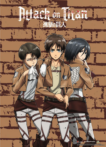 Attack On Titan - Group 3 Wallscroll, an officially licensed product in our Attack On Titan Wall Scroll Posters department.