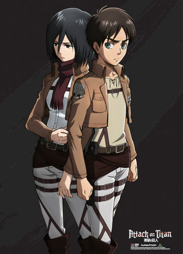 Attack On Titan - Eren & Mikasa Special Edition Wallscroll, an officially licensed product in our Attack On Titan Wall Scroll Posters department.
