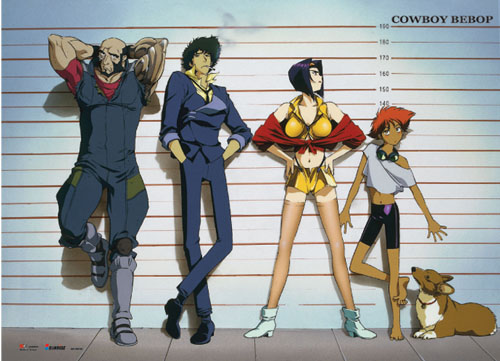 Cowboy Bebop - Line-Up Wallscroll, an officially licensed product in our Cowboy Bebop Wall Scroll Posters department.