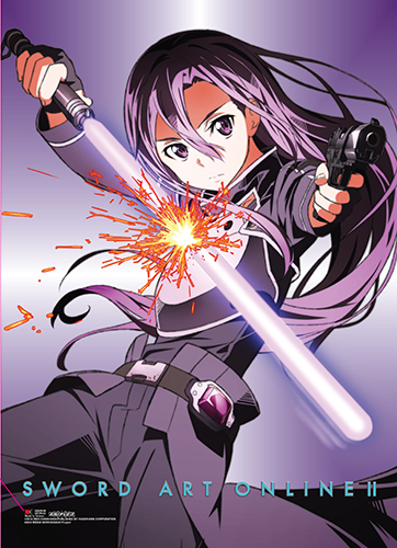 Sword Art Online Ii - Kirito Bullet Parry Wall Scroll, an officially licensed product in our Sword Art Online Wall Scroll Posters department.