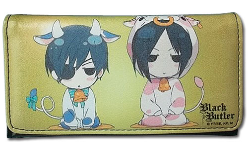 Black Butler - Sd Cow Costume Sebastian & Ciel Wallet, an officially licensed product in our Black Butler Wallet & Coin Purse department.