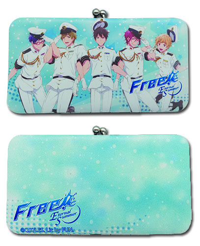 Free! 2 - Group Hinge Wallet, an officially licensed product in our Free! Wallet & Coin Purse department.