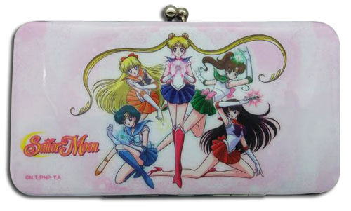 Sailor Moon - Group Pink Hinge Wallet, an officially licensed product in our Sailor Moon Wallet & Coin Purse department.