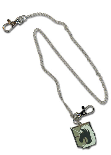 Attack On Titan Military Police Regiment Emblem Wallet Chain, an officially licensed product in our Attack On Titan Wallet & Coin Purse department.