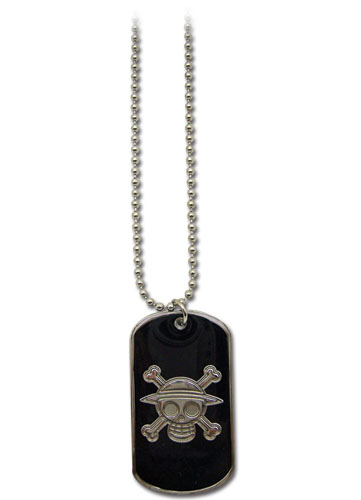 One Piece Skull Dog Tag Necklace, an officially licensed product in our One Piece Jewelry department.