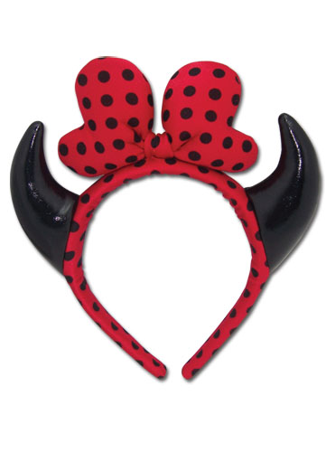 Devil Horn Headband-Devil Polka Dot Headband, an officially licensed product in our Devil Horn Headband department.